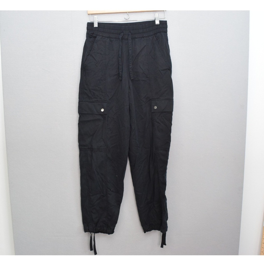 Athleta Celestial High Rise Utility Pants XS Black Cargo 471984-02 Womens